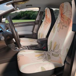 Housses de siège de voiture | Rose Boho Fleur Plante Imprimer Protéger Des Taches Déversements Accessoires Modernes À La Mode Pour Les Femmes