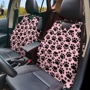 Housses de siège de voiture rose chien gilet couverture mignon 3D Design véhicule avant décor 2 pièces/ensemble Durable protecteur pour berline universel