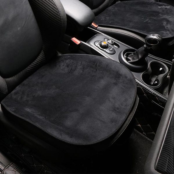 Fundas de asiento de coche, funda de cojín cálida de felpa, alfombrilla para Mini Cooper R50 R53 R55 R56 R60 R61 F54 F55 F56 F60, accesorios universales