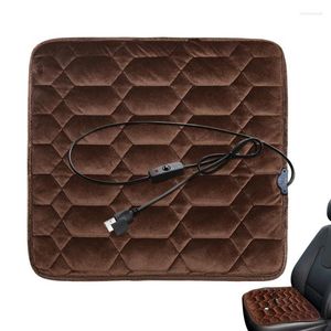 Housses de siège de voiture coussin chauffant Portable coussin de confort pour conducteur doux chaise de bureau tapis chauffant pour garder au chaud en hiver