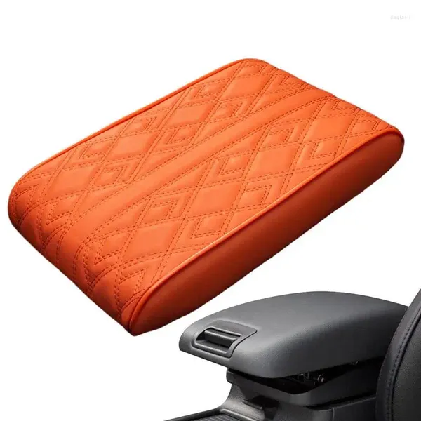 Cubiertas de asiento de automóvil Cubierta de consola central de PU Almohadilla de cuero universal para accesorios de decoración SUV Camiones Minivan