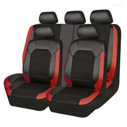 Auto -stoelbedekkers PU -dekking voor zachte en comfortabele autoprotors gemakkelijk te installeren Universele interieurs passen de meeste sedans SUV's
