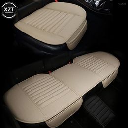 Housses de siège de voiture en cuir PU, tapis de protection automobile, accessoires de coussin intérieur quatre saisons