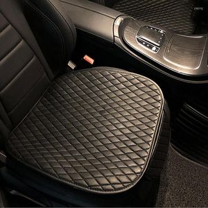 Auto-stoelbedekkingen PU Leather Cover 3D Tyre Print Interior Cushion Universal Auto Chair Protector Pad Anti-Slip Accessoires