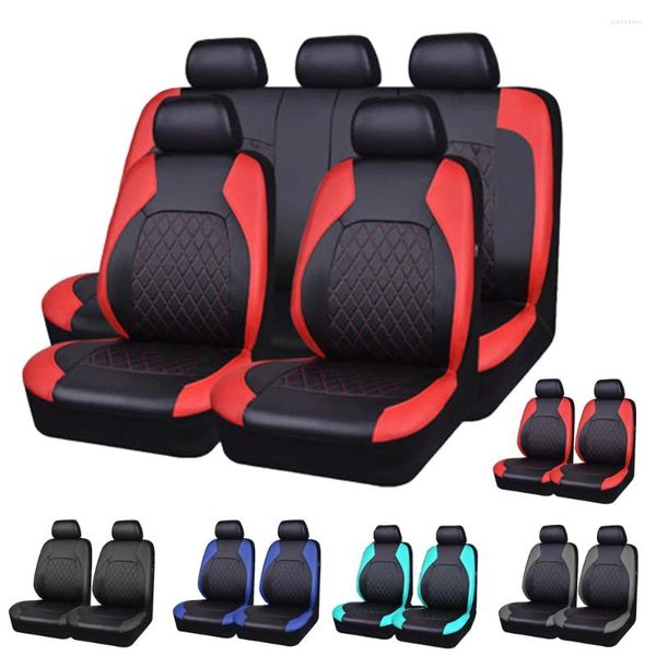 Cubiertas de asiento de coche cubierta de cuero PU para Ford Focus Edge Explorer Ecosport Escape Expedition F-150 C-MAX Fusion Mondeo Taurus Auto Interior