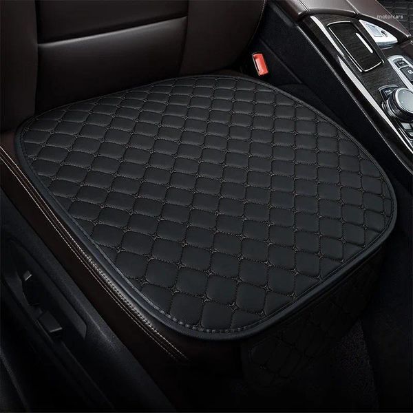 Couvercles de siège d'auto Couvercle en cuir PU imperméable Cushion Protector Mat Universal Front Auto Auto Vehicle Pad