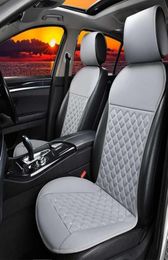 Couvercles de siège d'auto Pu Leather Universal Seat Seat Cover Diamond Pattern Soutr Cushion Ajustement pour la plupart des camions automobiles Van Luxury Car Interi2187497