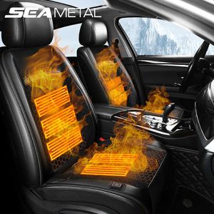 Fundas de asiento de coche SEAMETAL Calefacción automática Funda de asiento de coche Cojín de asiento con calefacción de vehículo inteligente Calefacción de invierno de 3 niveles Universal para 12V / 24V T221110