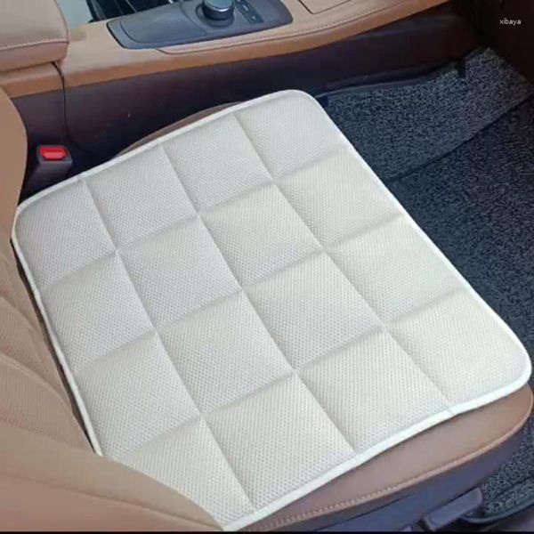 Cubiertas de asiento de automóvil Cojín de una sola pieza Malla cuadrada transpirable Conductor de carbón de bambú para todas las estaciones