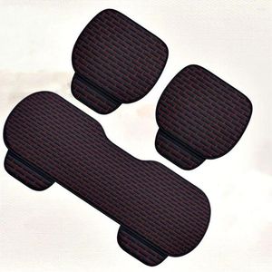 Housses de siège de voiture SJ Rectangle motif lin tissu universel coussin tapis pour ChangAn CS35 CS75 CS15 CS95 CX20 CS55 CS35-Plus