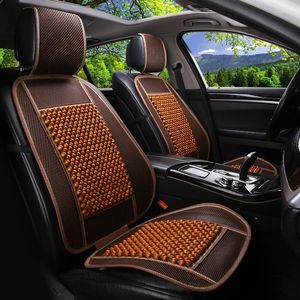 Cubiertas de asiento de coche Cojín de aire de verano Hoja de cuentas de madera única Protección del medio ambiente Transpirable Mano de obra exquisita