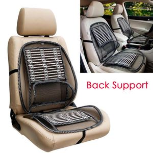 Housses de siège de voiture été respirant chaise dos soutien Massage coussin maille orthèse lombaire pour