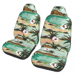 Couvre-cartes d'auto Summer Tropical Palm Feuts Universal Cover Off-Road Femmes Mat Polyester Protecteur