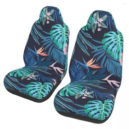 Couvre-cartes d'auto Summer Tropical Palm Feuilles Universal Cover Auto Interior Autoyouth Cushion Polyester Hunting