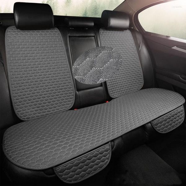 Housses de siège de voiture Couverture de camion SUV Protecteur de dos en lin avant et arrière Accessoires intérieurs universels