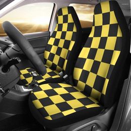 Auto -stoel omvat taxibatroon afdrukken set 2 pc accessoires matten