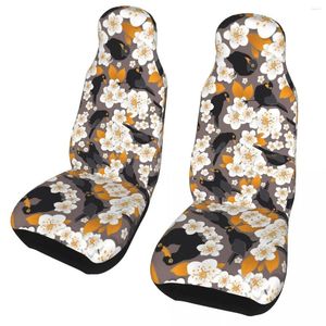 Couvre le siège d'auto Les cerises Blossom Universal Cover Off-Road Femmes Floral Flower Protection Polyester Protector