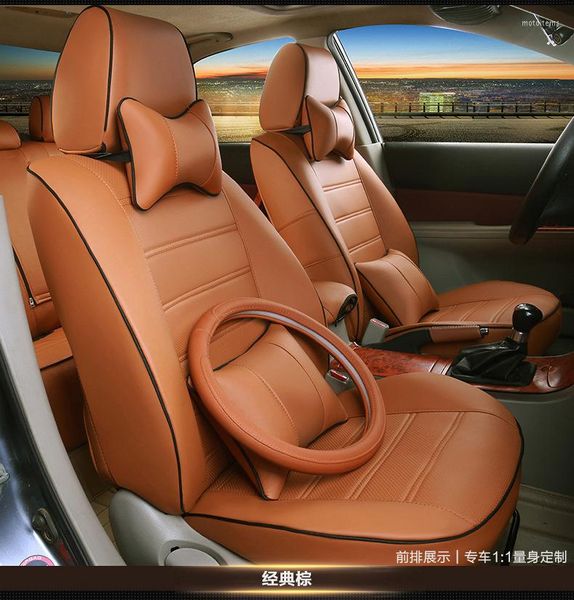 Housses de siège de voiture à votre goût accessoires Auto cuir de luxe personnalisé pour ROHENS-coupe Tiburon Azera Grand SantaFe