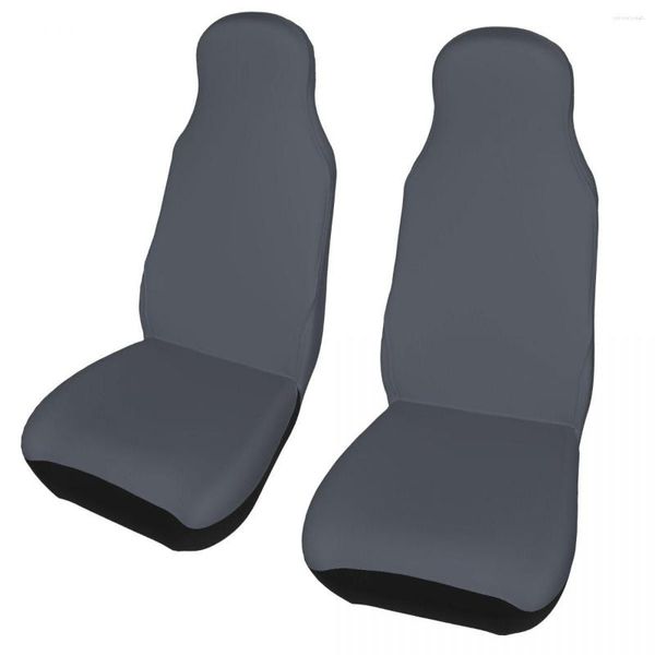 Fundas para asientos de coche, Color gris turbulento, cubierta Universal sólida, Interior de coche, cojín/funda de poliéster para pesca