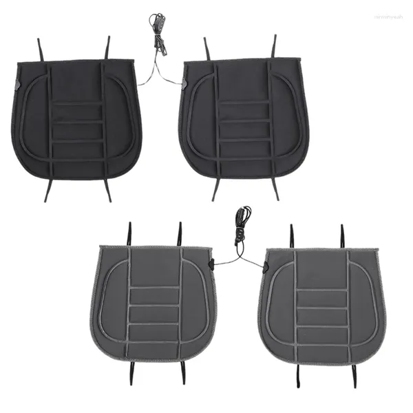 Cubiertas de asiento para el automóvil con almohadillas de calentamiento de cojín delantera doble con calefacción de 12 V de 12 V