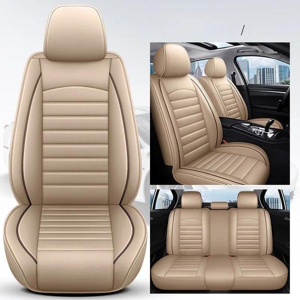 Fundas de asiento de coche Funda de cuero universal todo incluido para Citroen C5 C2 C3-XR C3 C4 C6 C8 DS3 DS5 DS7 DS4 Protector de accesorios para automóviles