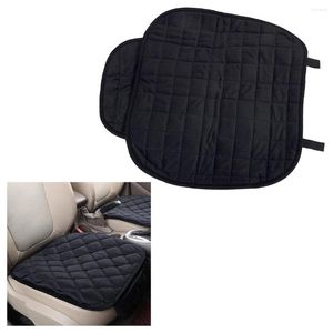 Housses de siège de voiture Universal Black Protector Cover Chair Warm Pad Mat Peluche Anti-Skid Cushion