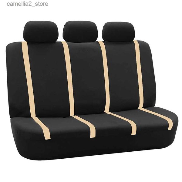 Cubiertas de asiento de automóvil Cubierta de asiento trasero de automóvil universal Cubierta de asiento de automóvil impermeable Protector Cojín Accesorios interiores Rojo Negro Azul Beige Gris Q231120