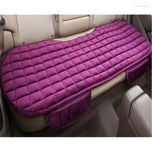 Housses de siège de voiture couverture universelle avant arrière flocage tissu protecteur coussin coulissant Non chaud hiver Van garder Auto Suv tapis coussin