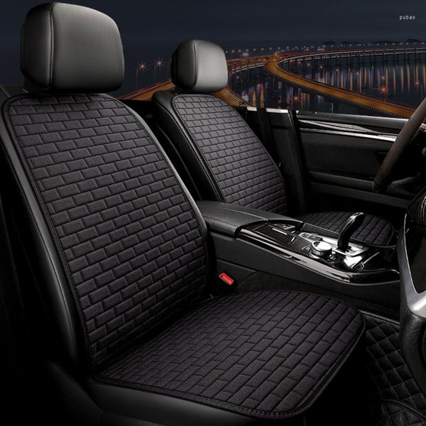 Fundas de asiento de coche funda de lino Universal para Ssangyong todos los modelos Rodius ActYon Korando Kyron Rexton estilo