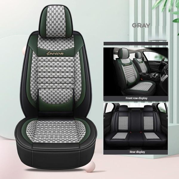 Fundas de asiento de coche, cubierta de empalme de cuero Universal, juego de 5 piezas para Haval H2 H2s H4H6 M6 F5 F7 H9, accesorios, Protector de respiración