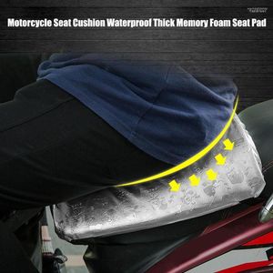 Fundas de asiento de coche, cojín de espuma viscoelástica Universal para motocicleta, resistente al agua, almohadilla gruesa de 4cm, funda transpirable para aliviar la presión
