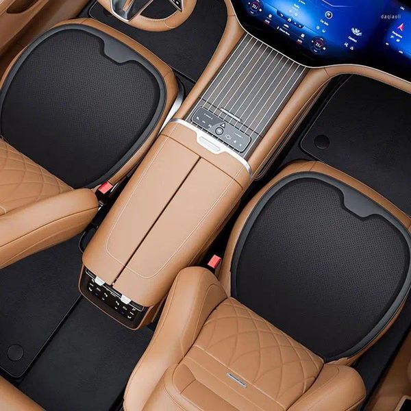 Cubiertas de asiento de automóvil Cubierta de enfriamiento de almohadilla universal para automóvil Protector de cojín de poliéster transpirable delantero antideslizante