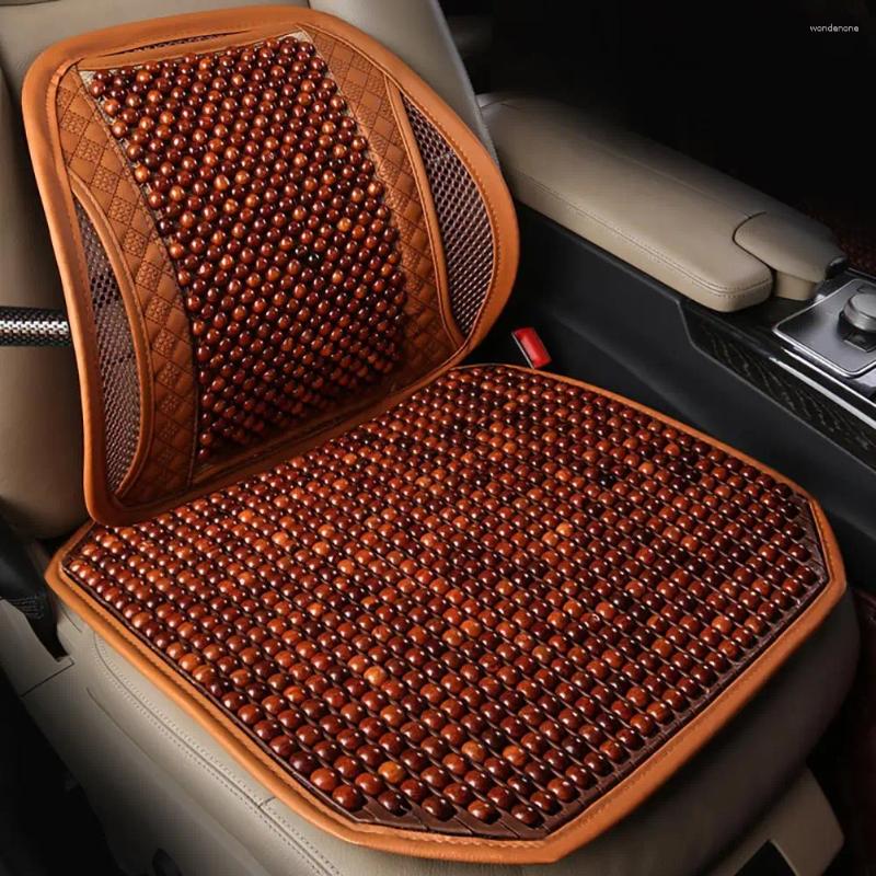 Capas de assento de carro protetor universal anticorrosivo lavável almofada de madeira
