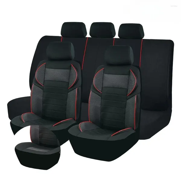 Cubiertas de asiento de automóvil Universal Sport 5D Diseño transpirable Mesh Bk Cushion Cushion para la mayoría de las camionetas SUV