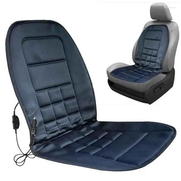 Housses de siège de voiture universelles, coussin chauffant électrique 12V, accessoires d'hiver pour l'étude à domicile