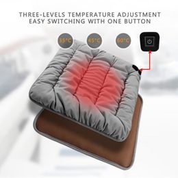 Cubiertas de asiento de coche Cojín de calefacción USB Masaje de calentamiento de doble propósito Calentador eléctrico Almohadilla calentadora de invierno