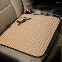 Housses de siège de voiture Coussin chauffant USB Tapis d'hiver Auto Electric 5V Pad Accessoires