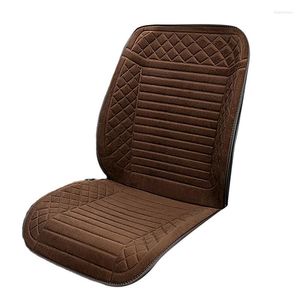 Housses de siège de voiture coussin chaud pour le dos complet et la couverture de confort apaisante chauffante froide