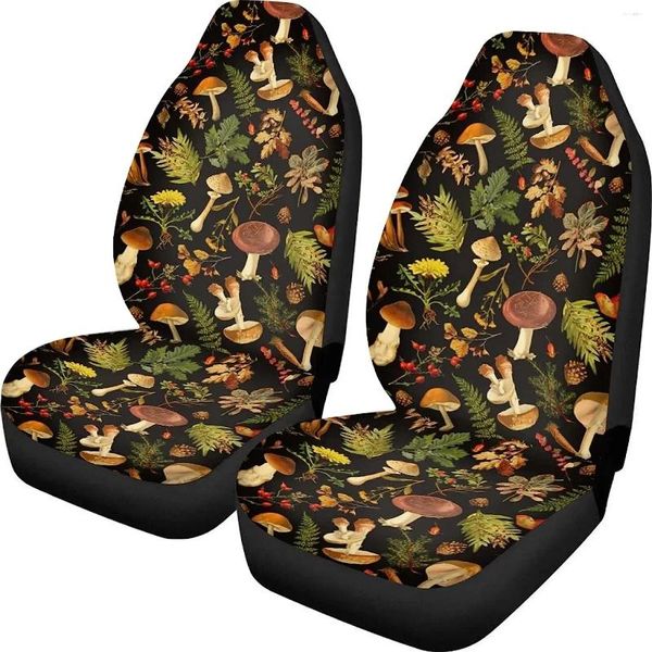 Housses de siège de voiture, ensembles de housses de champignons sauvages, coussin automobile universel, protection lavable, accessoires de véhicule