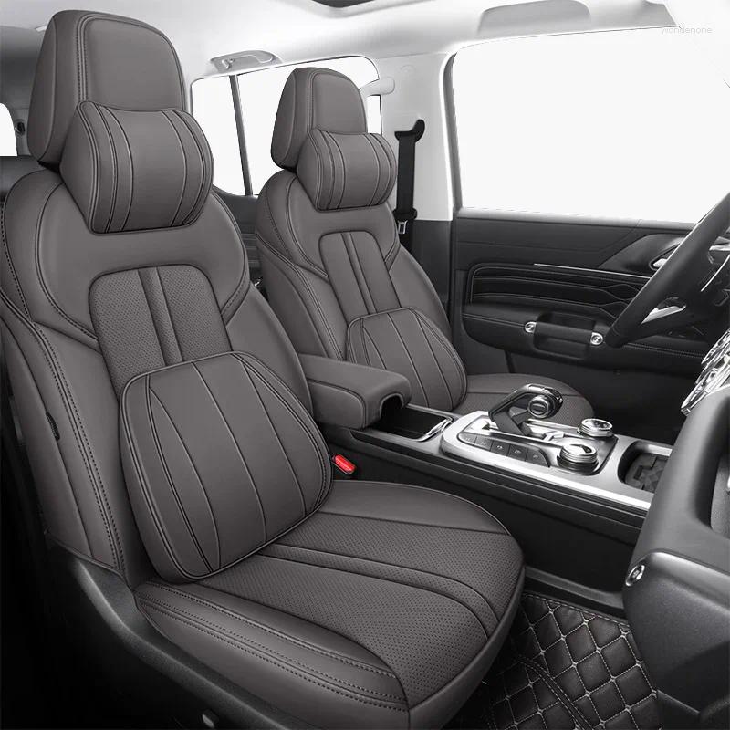 Assento de carro cobre automóveis de inverno 360 ° cobertura completa para 307 2004-2013 estilo feminino acessórios interiores de couro genuíno
