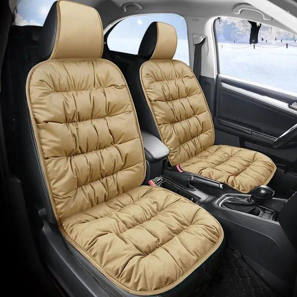 Housses de siège de voiture, housse d'hiver, coussin en velours chaud, pur coton, luxe, universel, épais, adapté à la plupart des voitures, protection