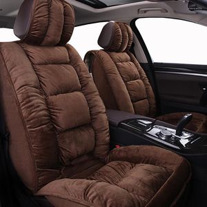 Housses de siège de voiture hiver court en peluche universel pour Note Juke Qashqai J10 Almera N16 x-trail T31 Navara D40 Style