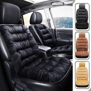 Car Seat Covers Winter Thicken Velvet Car Seat Covers Universal Fit Soft Non Slide Cushion Quality Luxury Car Interior for Vehicle Auto Seat Pad T221110
