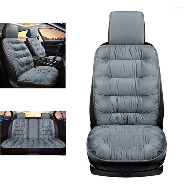 Housses de siège de voiture hiver chaud housse coussin universel Auto doux sièges coussins ensemble Automobile dans les voitures chaise Protecto