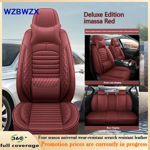 Couvertures de siège d'auto WZBWZX de haute qualité pour Mini Cooper R56 R50 R53 JCW Countryman Clubman Universal Leather Auto Accessoires