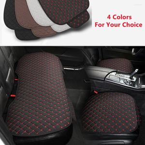 Housses de siège de voiture WZJ tissu de lin protecteur universel sièges tapis coussin pour Sonata Elantra Accent Tucson IX35 IX25 Mistra Ve