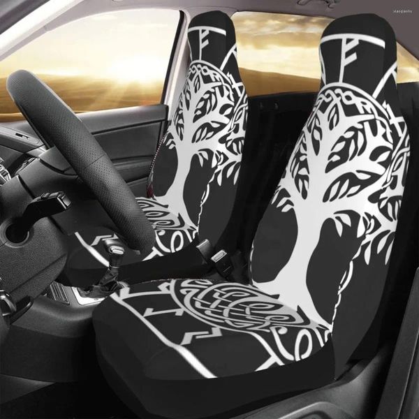 Couvre-siège d'auto YGGDRASIL - Norse Tree of Life Cover Impression personnalisée Universal Front Protector Accessories Cushion Set