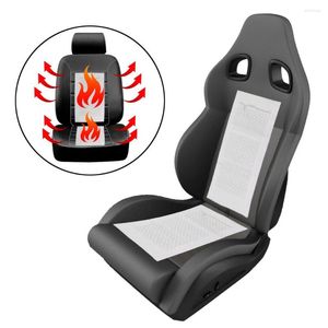 Auto -stoel bedekt Yosolo 2pcs 12V Universele verwarmde deksel Kussen Koolstofvezel Auto verwarming Winterwarmer veilige kachel Mat Styling