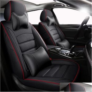 Cubiertas de asiento de automóvil Zhoushenglee Custom ers para Altea XL Arona Ateca Cordoba Ibiza 6J 6L Accesorios Camión Protector1 Drop entrega Mo Dhtjw