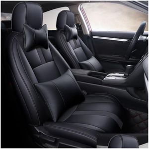 Ers de siège de voiture pour Honda Civic Fl, ensemble avec accessoires de Protection en cuir imperméables, livraison directe